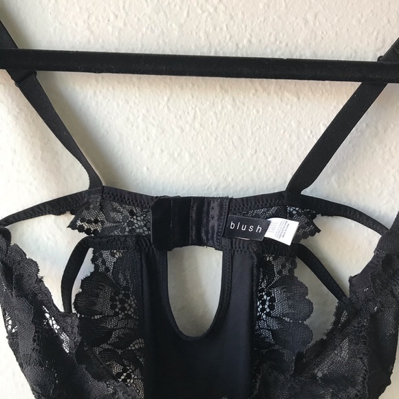 Blush “Smolder” Underwire Teddy Bodysuit, XS - Picture 7 of 13